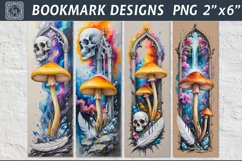 Mushroom glade Printable Bookmark 4 PNG Product Image 1