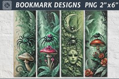 Mushroom glade Printable Bookmark 4 PNG Product Image 1