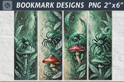 Mushroom glade Printable Bookmark 4 PNG Product Image 1