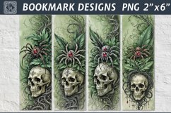 Spider and Skull Printable Bookmark 4 PNG Product Image 1