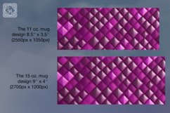 3D Mosaic mug PNG sublimation. 11 &amp; 15 oz mug wrap Product Image 2