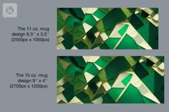 3D Mosaic mug PNG sublimation. 11 &amp; 15 oz mug wrap Product Image 2