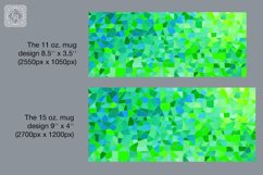 3D Mosaic mug PNG sublimation. 11 &amp; 15 oz mug wrap Product Image 2