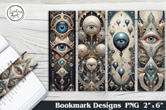 Magic Eye Printable Bookmark 4 PNG Product Image 1