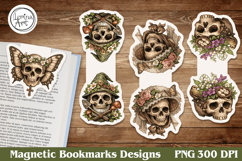 Gothic Magnetic Bookmarks 4 PNG Product Image 1
