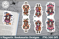 Zombie / Halloween Magnetic Bookmarks 4 PNG Product Image 1