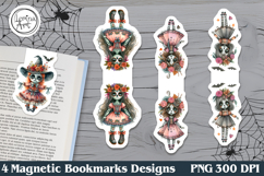 Zombie / Halloween Magnetic Bookmarks 4 PNG Product Image 1