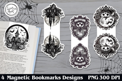 Gothic / Halloween Magnetic Bookmarks 4 PNG Product Image 1