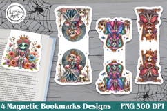 Halloween Magnetic Bookmarks 4 PNG Product Image 1