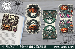 Spooky / Halloween Magnetic Bookmarks 4 PNG Product Image 1
