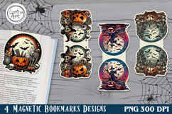 Spooky / Halloween Magnetic Bookmarks 4 PNG Product Image 1