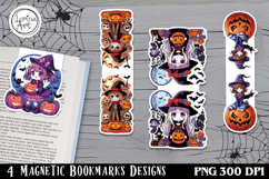 Halloween Magnetic Bookmarks 4 PNG Product Image 1
