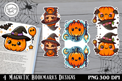 Halloween Magnetic Bookmarks 4 PNG Product Image 1