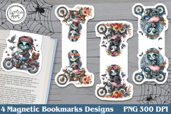 Zombie / Halloween Magnetic Bookmarks 4 PNG Product Image 1