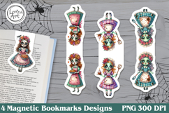 Zombie / Halloween Magnetic Bookmarks 4 PNG Product Image 1