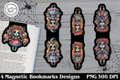 Zombie / Halloween Magnetic Bookmarks 4 PNG Product Image 1