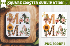 Square Coaster | Mothers Day | Flowers, Mom Product Image 1