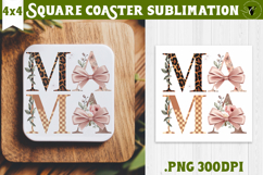 Square Coaster | Mothers Day | Flowers, Mom Product Image 1