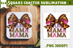 Square Coaster | Mothers Day | Flowers, Mom Product Image 1