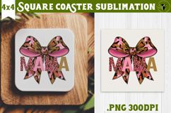 Square Coaster | Mothers Day | Flowers, Mom Product Image 1