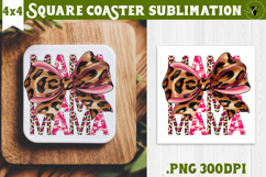 Square Coaster | Mothers Day | Flowers, Mom Product Image 1