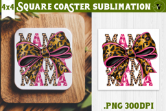 Square Coaster | Mothers Day | Flowers, Mom Product Image 1