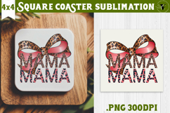 Square Coaster | Mothers Day | Flowers, Mom Product Image 1