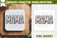 Square Coaster | Mothers Day | Flowers, Mom Product Image 1