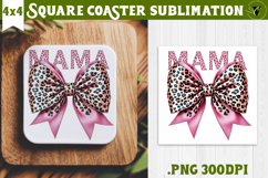 Square Coaster | Mothers Day | Flowers, Mom Product Image 1
