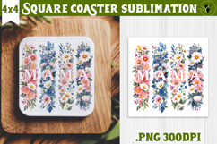 Square Coaster | Mothers Day | Flowers, Mom Product Image 1