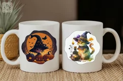 28 Halloween Stickers |Printable cutting PNG Product Image 8