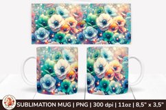 3D Flowers Mug, Spring Flowers, Spring Mug, 11 oz mug Product Image 1