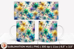3D Flowers Mug, Spring Flowers, Spring Mug, 11 oz mug Product Image 1