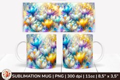 3D Flowers Mug, Spring Flowers, Spring Mug, 11 oz mug Product Image 1