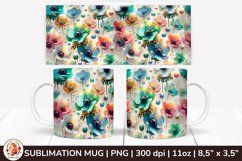 3D Flowers Mug, Spring Flowers, Spring Mug, 11 oz mug Product Image 1
