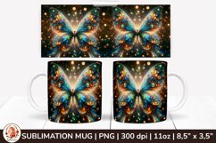 3D Mug, Coffee Mug Butterfly, Spring Mug, 11 oz mug, Product Image 1