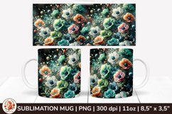 3D Flowers Mug, Spring Flowers, Spring Mug, 11 oz mug Product Image 1