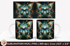 3D Mug, Coffee Mug Butterfly, Spring Mug, 11 oz mug, Product Image 1
