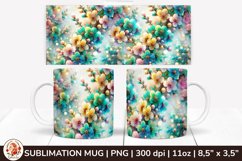 3D Flowers Mug, Spring Flowers, Spring Mug, 11 oz mug Product Image 1