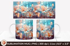 3D Flowers Mug, Spring Flowers, Spring Mug, 11 oz mug Product Image 1