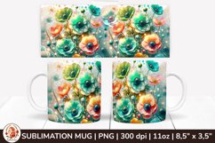 3D Flowers Mug, Spring Flowers, Spring Mug, 11 oz mug Product Image 1