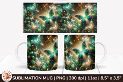 3D Mug, Coffee Mug Butterfly, Spring Mug, 11 oz mug, Product Image 1
