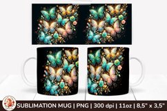 3D Mug, Coffee Mug Butterfly, Spring Mug, 11 oz mug, Product Image 1
