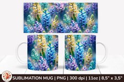 3D Flowers Mug, Spring Flowers, Spring Mug, 11 oz mug Product Image 1