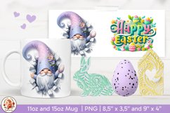 3D Mug Easter, Easter Gnome, Cracked Wall Product Image 1