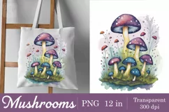 Mushrooms t-shirt sublimation 2 print design PNG Product Image 4