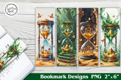 Magic Hourglass Printable Bookmark 4 PNG Product Image 1