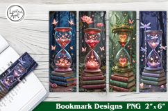 Magic Hourglass Printable Bookmark 4 PNG Product Image 1