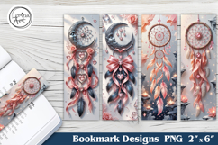 Moon Dreamcatcher Printable Bookmark 4 PNG Product Image 1