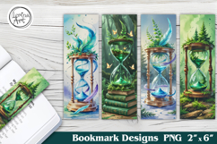 Magic Hourglass Printable Bookmark 4 PNG Product Image 1